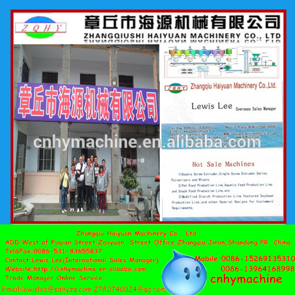 2015 YENİ Haiyuan global uygulanabilir nik makinaları yapma, mısır kıvırma makineleri yapma, Kurkure makinesi